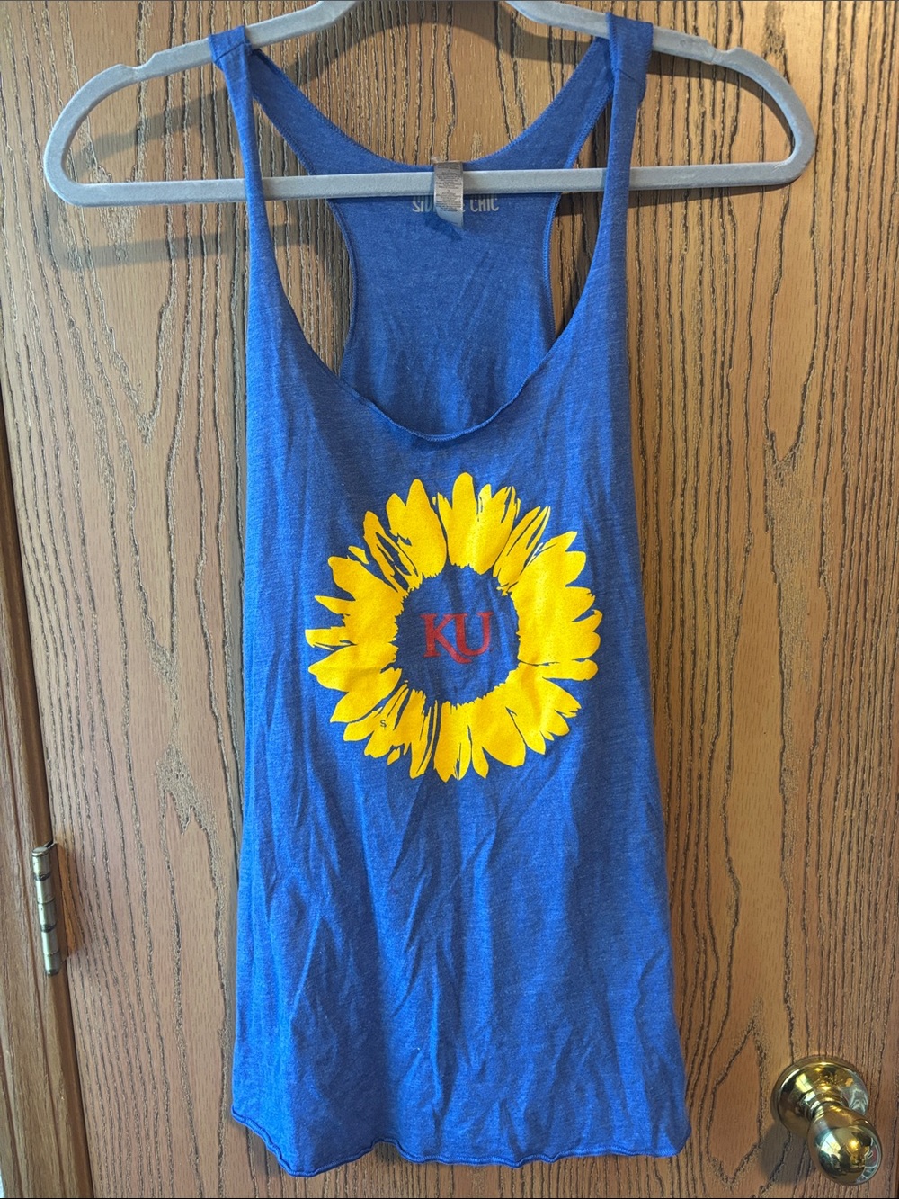 Blue Sunflower KU Tank Top
